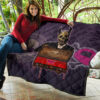 Skull Premium Quilt - Choose A Sign Skeleton Satan Wearing Suit Quilt Blanket 9