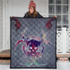 Skull Premium Quilt - Demon Death Skull Skeleton Sign Quilt Blanket 3