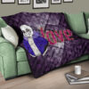 Skull Premium Quilt - Love Sans Wearing Blue Winter Clothes Skull Patterns Quilt Blanket 17