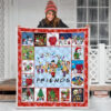 Snoopy Friends Christmas Quilt Blanket Xmas Bedding Decor Idea 3