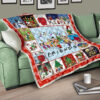 Snoopy Friends Christmas Quilt Blanket Xmas Bedding Decor Idea 17