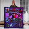 Spider Man Into Spiderverse Premium Quilt Blanket Movie Home Decor Custom For Fans 3