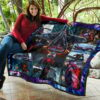 Spider Man Miles Gonzalo Morales Comic Premium Quilt Blanket Movie Home Decor Custom For Fans 11