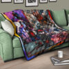 Spider Man Miles Gonzalo Morales Comic Premium Quilt Blanket Movie Home Decor Custom For Fans 17