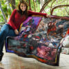 Spider Man Miles Gonzalo Morales Comic Premium Quilt Blanket Movie Home Decor Custom For Fans 11