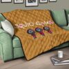 Squid Game Movie Premium Quilt - Cute Chibi Squid Workers Round Square Triangle Face Quilt Blanket 17