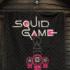 Squid Game Movie Premium Quilt Cute Chibi Squid Workers Round Square Triangle Quilt Blanket 7