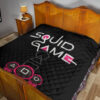 Squid Game Movie Premium Quilt Cute Chibi Squid Workers Round Square Triangle Quilt Blanket 19