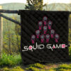 Squid Game Movie Premium Quilt - Funny Chibi Squid Workers Team Round Square Triangle Quilt Blanket 13