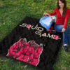 Squid Game Movie Premium Quilt Funny Squid Workers Surprising Pose Quilt Blanket 9