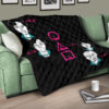 Squid Game Movie Premium Quilt - Round Square Triangle Squid Workers Main Players Artwork Quilt Blanket 17