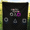 Squid Game Movie Premium Quilt Round Square Triangle Symbol Dot Style Quilt Blanket 5