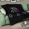 Squid Game Movie Premium Quilt Round Square Triangle Symbol Dot Style Quilt Blanket 17