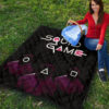 Squid Game Movie Premium Quilt Round Triangle Square Worker In The Cold Dark Quilt Blanket 9