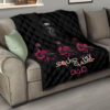 Squid Game Movie Premium Quilt - Squid Workers Black Metal Mask Boss Quilt Blanket 13