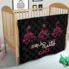 Squid Game Movie Premium Quilt - Squid Workers Black Metal Mask Boss Quilt Blanket 19