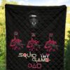 Squid Game Movie Premium Quilt - Squid Workers Black Metal Mask Boss Quilt Blanket 5