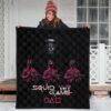 Squid Game Movie Premium Quilt - Squid Workers Black Metal Mask Boss Quilt Blanket 3