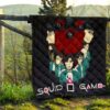 Squid Game Movie Premium Quilt - Squid Workers With Players Gather Round Quilt Blanket 13