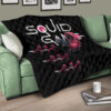 Squid Game Movie Premium Quilt Three Squid Workers Round Square Triangle Attack Quilt Blanket 17