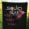 Squid Game Movie Premium Quilt Three Squid Workers Round Square Triangle Attack Quilt Blanket 5