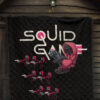 Squid Game Movie Premium Quilt Three Squid Workers Round Square Triangle Attack Quilt Blanket 7