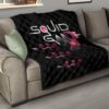 Squid Game Movie Premium Quilt Three Squid Workers Round Square Triangle Attack Quilt Blanket 15