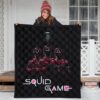 Squid Game Movie Tapestry - Funny Naughty Squid Workers Round Square Triangle Umbrella Tapestry Home Decor 3