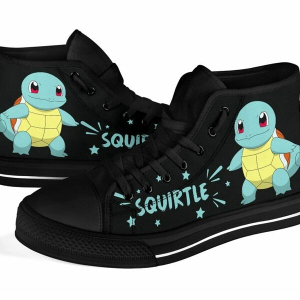 Squirtle Sneakers High Top Shoes Gift Idea