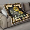 Sunflower You are my Sunshine Quilt Blanket Gift Idea 13