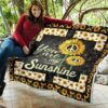 Sunflower You are my Sunshine Quilt Blanket Gift Idea 7