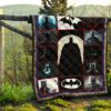 The Bat Man Premium Quilt Blanket Movie Home Decor Custom For Fans 13