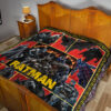 The Bat Man Premium Quilt Blanket Movie Home Decor Custom For Fans 19