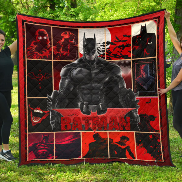 The Bat Man Premium Quilt Blanket Movie Home Decor Custom For Fans