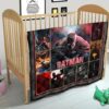 The Bat Man Premium Quilt Blanket Movie Home Decor Custom For Fans 21