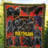 The Bat Man Premium Quilt Blanket Movie Home Decor Custom For Fans 5