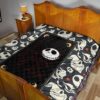 The Nightmare Before Christmas Cartoon Jack Oogie Head Patterns Premium Quilt Blanket 19