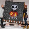 The Nightmare Before Christmas Cartoon Premium Quilt | Baby Jack Skellington Pumpkin Patterns Quilt Blanket 1