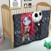 The Nightmare Before Christmas Cartoon Premium Quilt - Cartoon Cute Sally And Jack Skellington Quilt Blanket 21