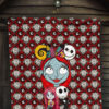 The Nightmare Before Christmas Cartoon Premium Quilt | Cute Sally Face Chibi Jack Sally Couple Quilt Blanket 7