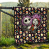 The Nightmare Before Christmas Cartoon Premium Quilt | Jack And Sally Love Colorful Skull Coffin Patterns Quilt Blanket 13