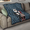 The Nightmare Before Christmas Cartoon Premium Quilt | Jack Love Sally Hug House Patterns Quilt Blanket 15