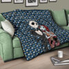 The Nightmare Before Christmas Cartoon Premium Quilt | Jack Love Sally Hug House Patterns Quilt Blanket 17