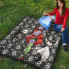 The Nightmare Before Christmas Cartoon Premium Quilt | Sewing Sally With Jack Skellington Thread Quilt Blanket 9