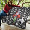 The Nightmare Before Christmas Cartoon Premium Quilt | Sewing Sally With Jack Skellington Thread Quilt Blanket 11