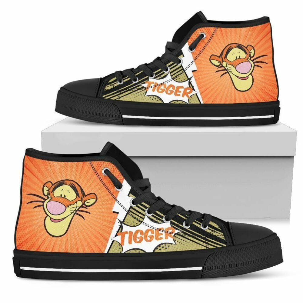 Tigger Sneakers Winnie The Pooh Friend High Top Shoes Fan