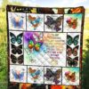 To My Daughter Butterfly Quilt Blanket Gift From Dad Mom 1