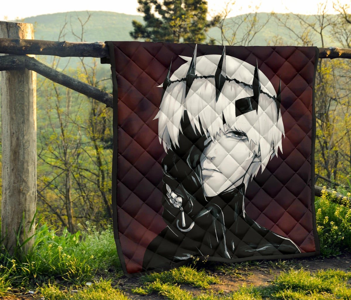 Tokyo Ghoul Anime Premium Quilt Handsome King Ken Kaneki Black