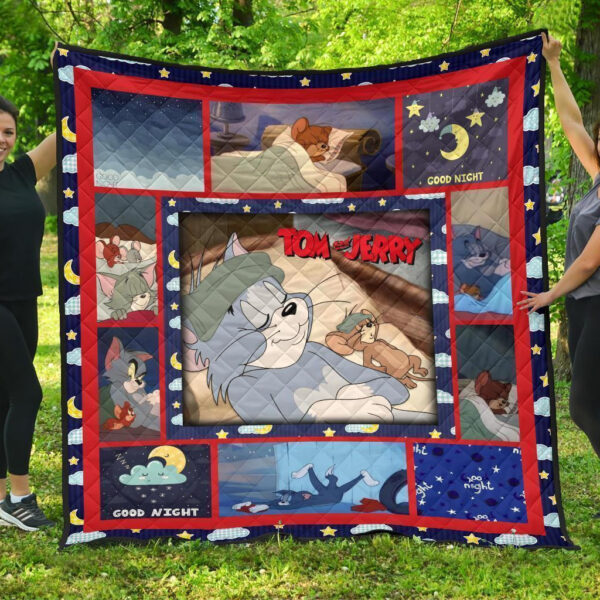 Tom And Jerry Quilt Blanket Funny Cartoon Fan Gift