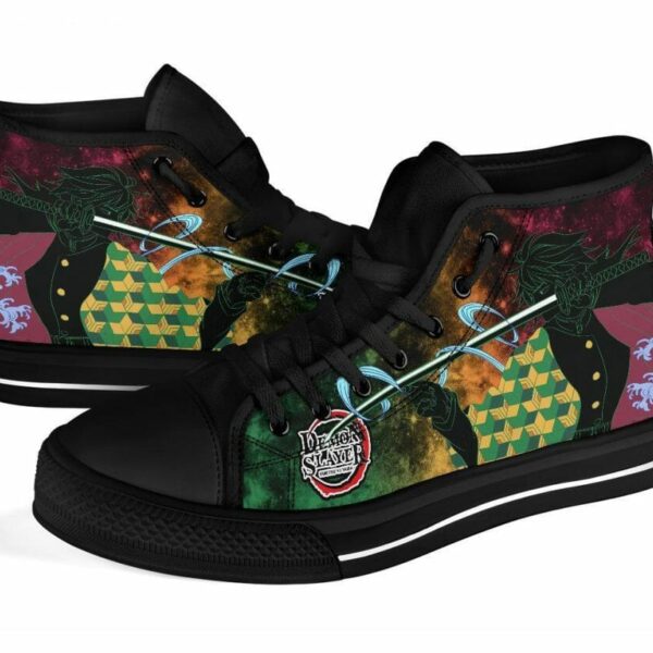 Tomioka Sneakers Kimetsu No Yaiba High Top Shoes Anime Fan